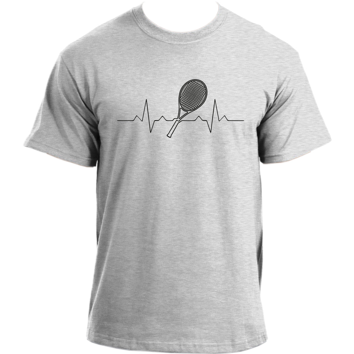 Heartbeat Tennis T-Shirt I Tennis Racquet Heartbeat Tshirt Sports T-Shirt